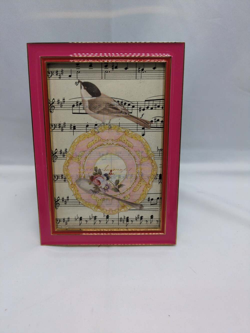 Kate Spade New York Lenox 4x6 Pink Gold Enamel Picture Photo Frame Fuchsia